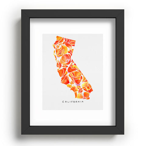 Jessica Larson California Poppies I Recessed Framing Rectangle