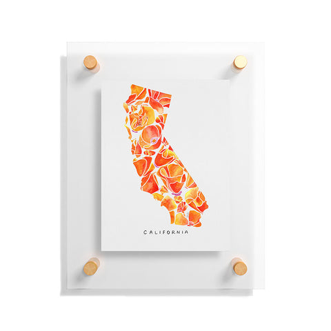 Jessica Larson California Poppies I Floating Acrylic Print