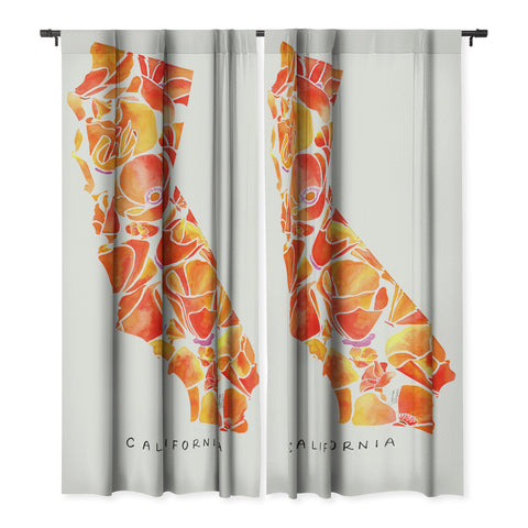 Jessica Larson California Poppies I Blackout Non Repeat