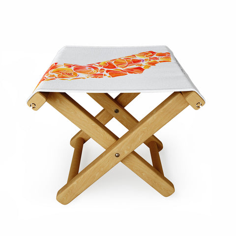 Jessica Larson California Poppies I Folding Stool
