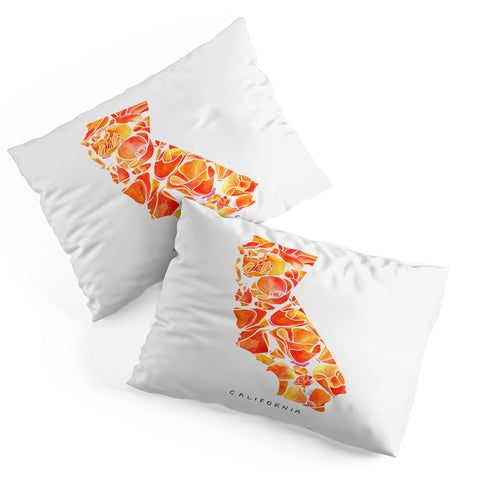 Jessica Larson California Poppies I Pillow Shams
