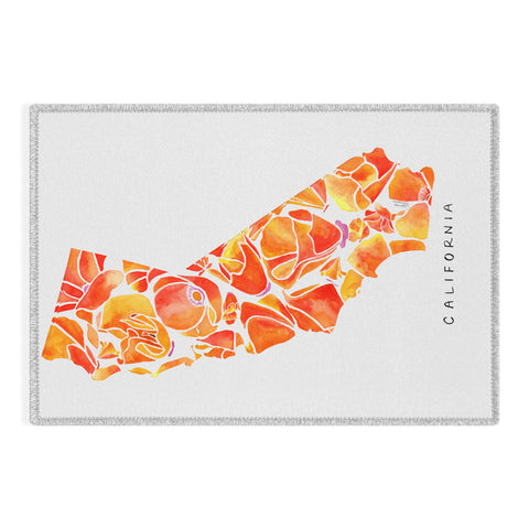 Jessica Larson California Poppies I Outdoor Rug
