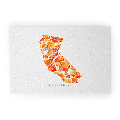 Jessica Larson California Poppies I Welcome Mat