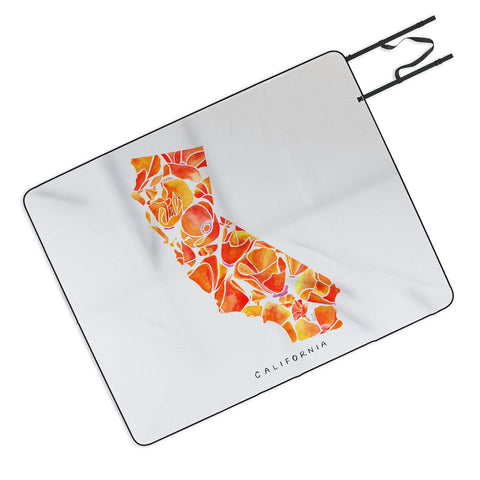 Jessica Larson California Poppies I Picnic Blanket