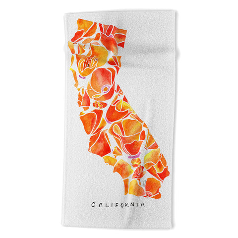 Jessica Larson California Poppies I Beach Towel