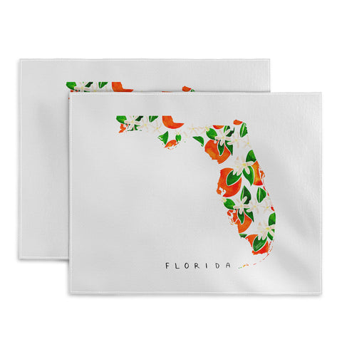 Jessica Larson Florida State Flower Orange Placemat