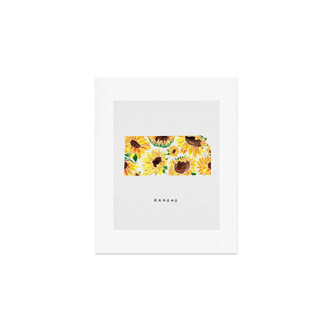 Jessica Larson Kansas State Sunflowers Art Print