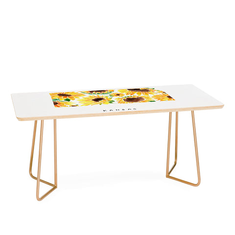 Jessica Larson Kansas State Sunflowers Coffee Table