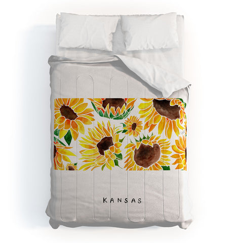 Jessica Larson Kansas State Sunflowers Comforter