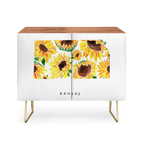 Jessica Larson Kansas State Sunflowers Credenza