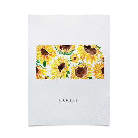 Jessica Larson Kansas State Sunflowers Poster