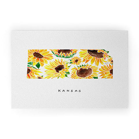 Jessica Larson Kansas State Sunflowers Welcome Mat
