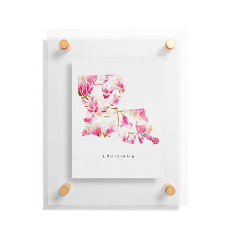 Jessica Larson Louisiana State Flower Magnolias Floating Acrylic Print