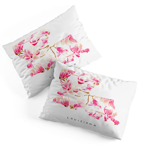 Jessica Larson Louisiana State Flower Magnolias Pillow Shams
