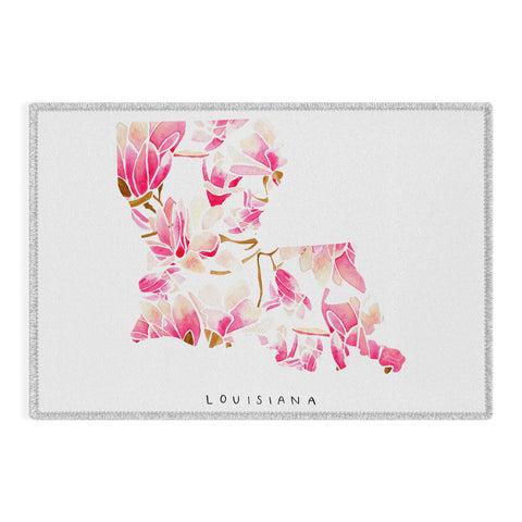 Jessica Larson Louisiana State Flower Magnolias Outdoor Rug