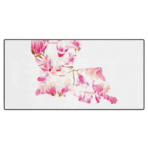 Jessica Larson Louisiana State Flower Magnolias Desk Mat
