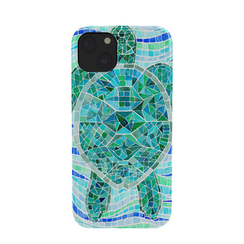 Jessica Larson Mosaic Watercolor Sea Turtle Phone Case