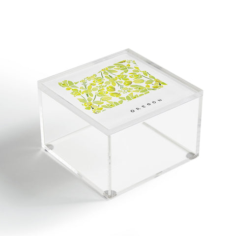 Jessica Larson Oregon State Flower Tall Oregon Acrylic Box
