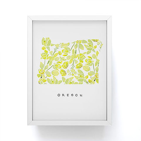 Jessica Larson Oregon State Flower Tall Oregon Framed Mini Art Print