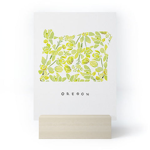 Jessica Larson Oregon State Flower Tall Oregon Mini Art Print