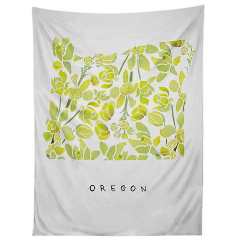 Jessica Larson Oregon State Flower Tall Oregon Tapestry