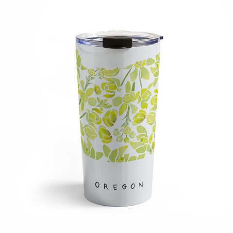 Jessica Larson Oregon State Flower Tall Oregon Travel Mug