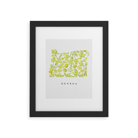 Jessica Larson Oregon State Flower Tall Oregon Framed Art Print