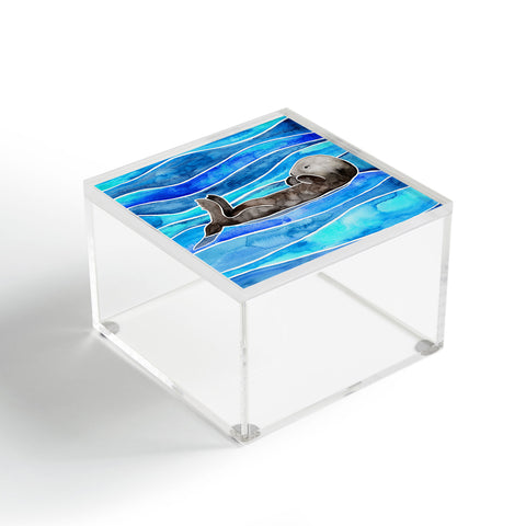 Jessica Larson Sea Otter Acrylic Box