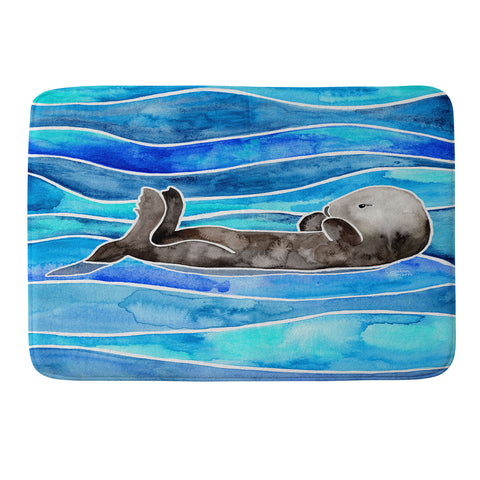 Jessica Larson Sea Otter Memory Foam Bath Mat