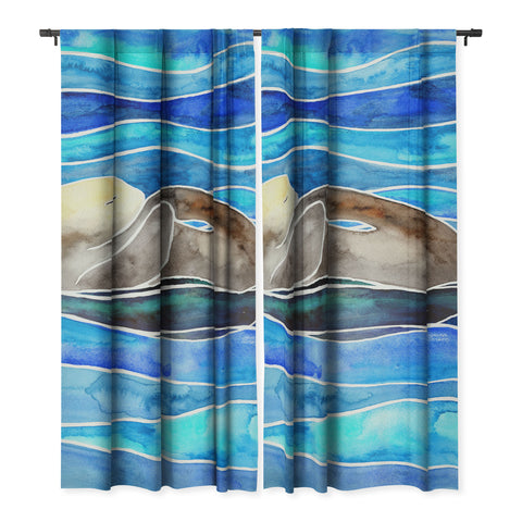 Jessica Larson Sea Otter Curled Blackout Non Repeat