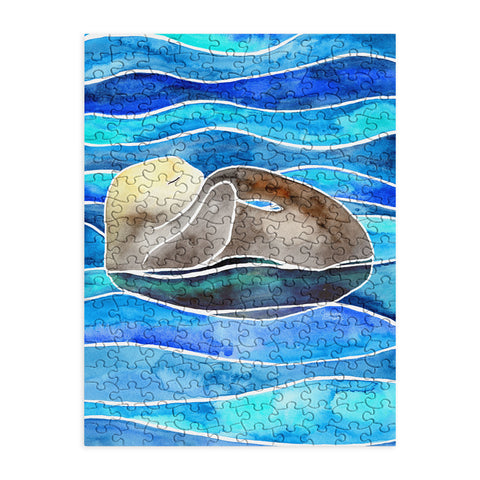 Jessica Larson Sea Otter Curled Puzzle