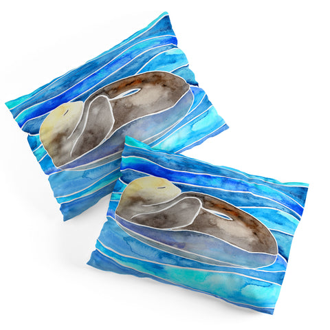 Jessica Larson Sea Otter Curled Pillow Shams