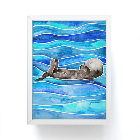 Jessica Larson Sea Otter Framed Mini Art Print