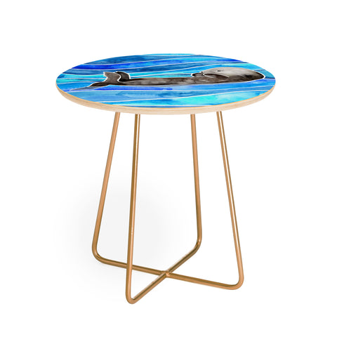 Jessica Larson Sea Otter Round Side Table