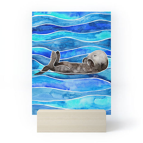 Jessica Larson Sea Otter Mini Art Print