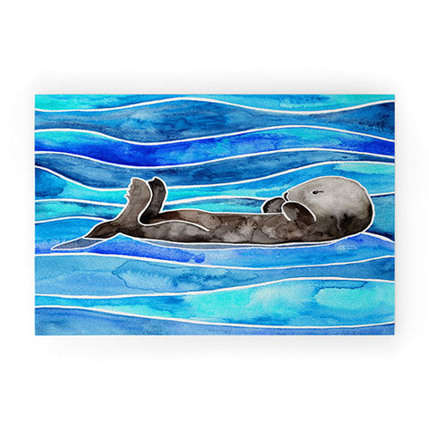 Jessica Larson Sea Otter Welcome Mat