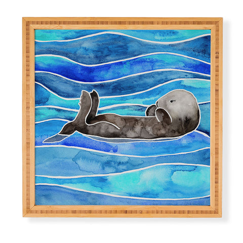 Jessica Larson Sea Otter Framed Wall Art
