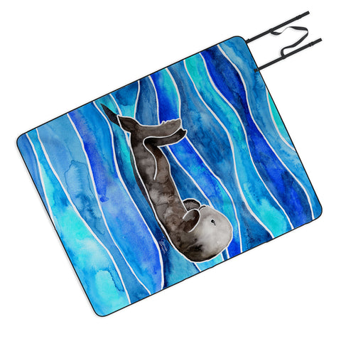 Jessica Larson Sea Otter Picnic Blanket