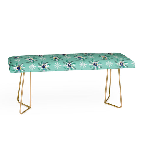 Jessica Larson Snowflake Nutracker Bench
