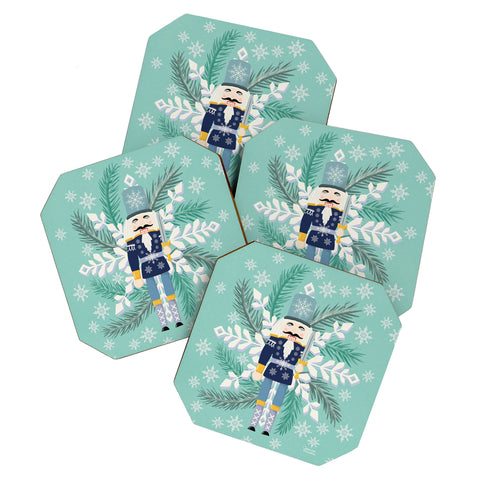 Jessica Larson Snowflake Nutracker Coaster Set
