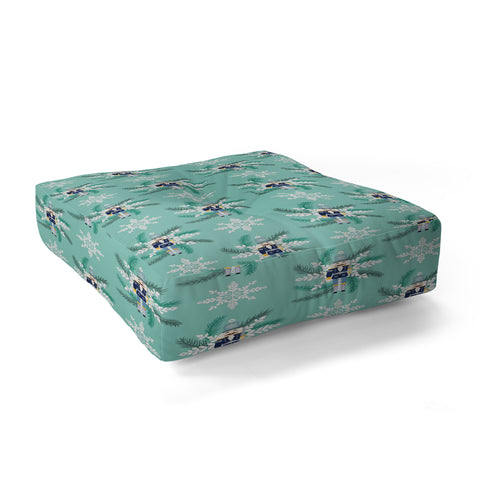 Jessica Larson Snowflake Nutracker Floor Pillow Square
