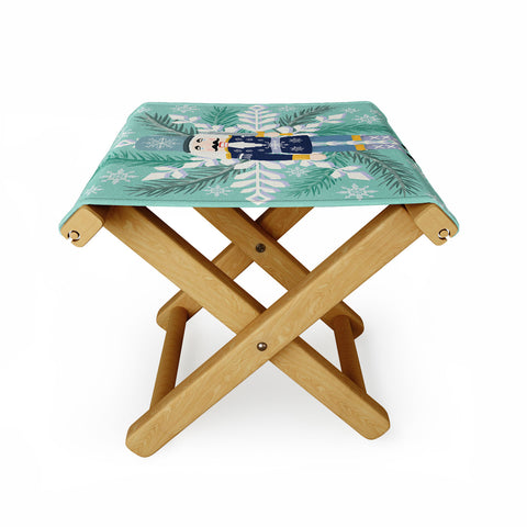 Jessica Larson Snowflake Nutracker Folding Stool