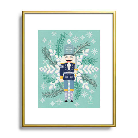 Jessica Larson Snowflake Nutracker Metal Framed Art Print