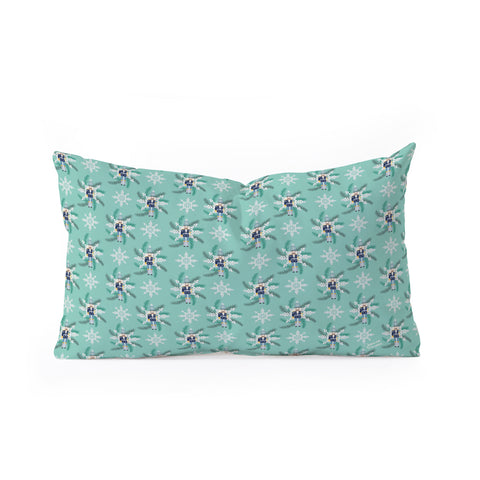 Jessica Larson Snowflake Nutracker Oblong Throw Pillow