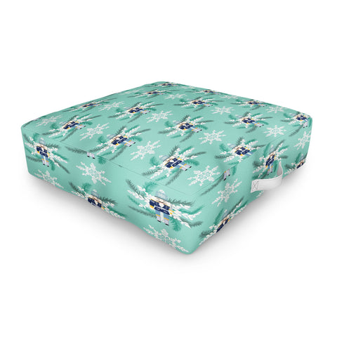 Jessica Larson Snowflake Nutracker Outdoor Floor Cushion