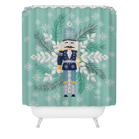 Jessica Larson Snowflake Nutracker Shower Curtain