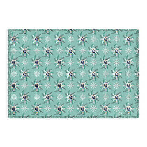 Jessica Larson Snowflake Nutracker Outdoor Rug