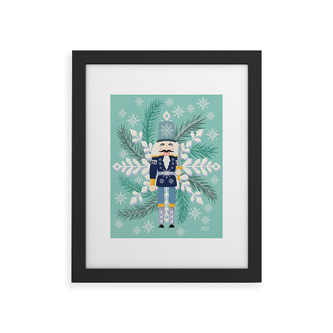 Jessica Larson Snowflake Nutracker Framed Art Print
