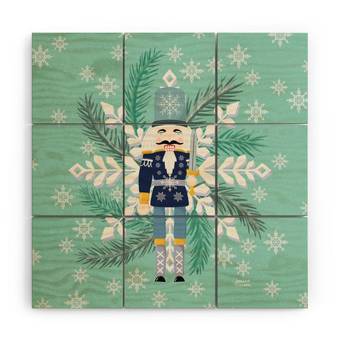 Jessica Larson Snowflake Nutracker Wood Wall Mural