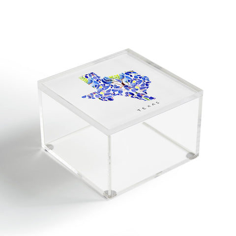 Jessica Larson Texas State Bluebonnets Acrylic Box